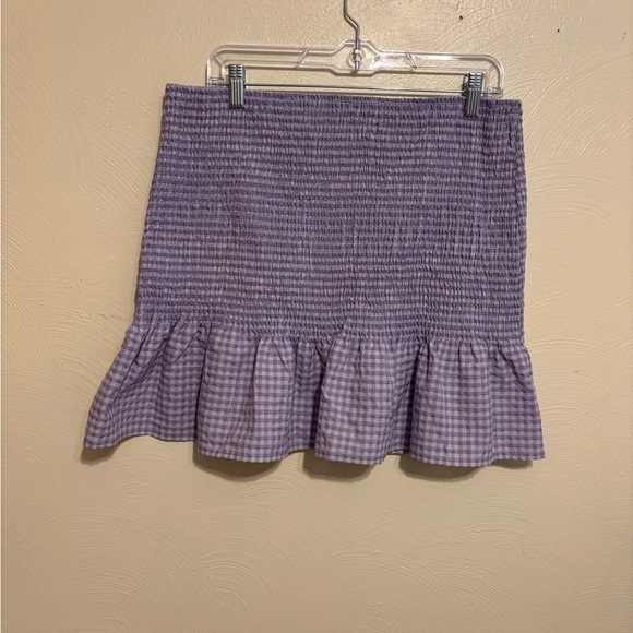 H&M Purple Bubble Mini Skirt with Ruffled Hem - Picture 8 of 8